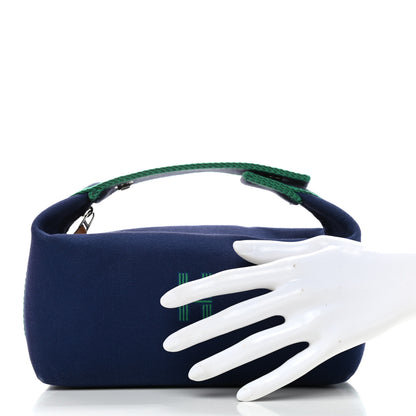 Hermes Canvas Small Bride-A-Brac Pouch Marine 2 of 10