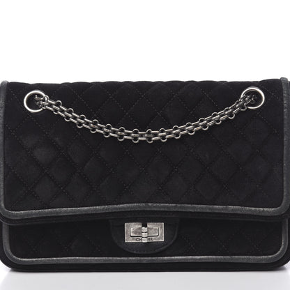Chanel Suede Quilted 2.55 Reissue 225 Flap Black 13 of 13