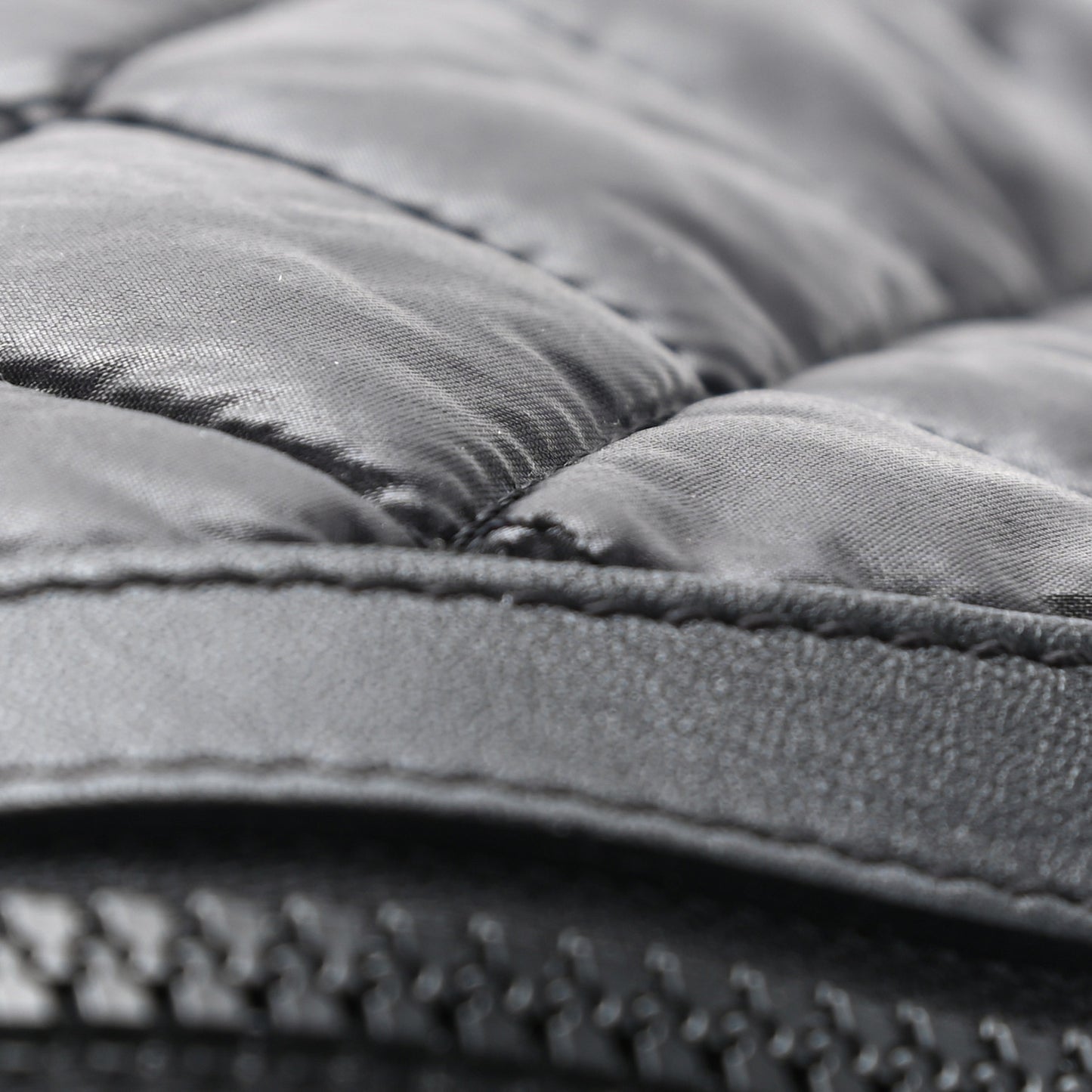Nylon Quilted Coco Cocoon Hobo Black