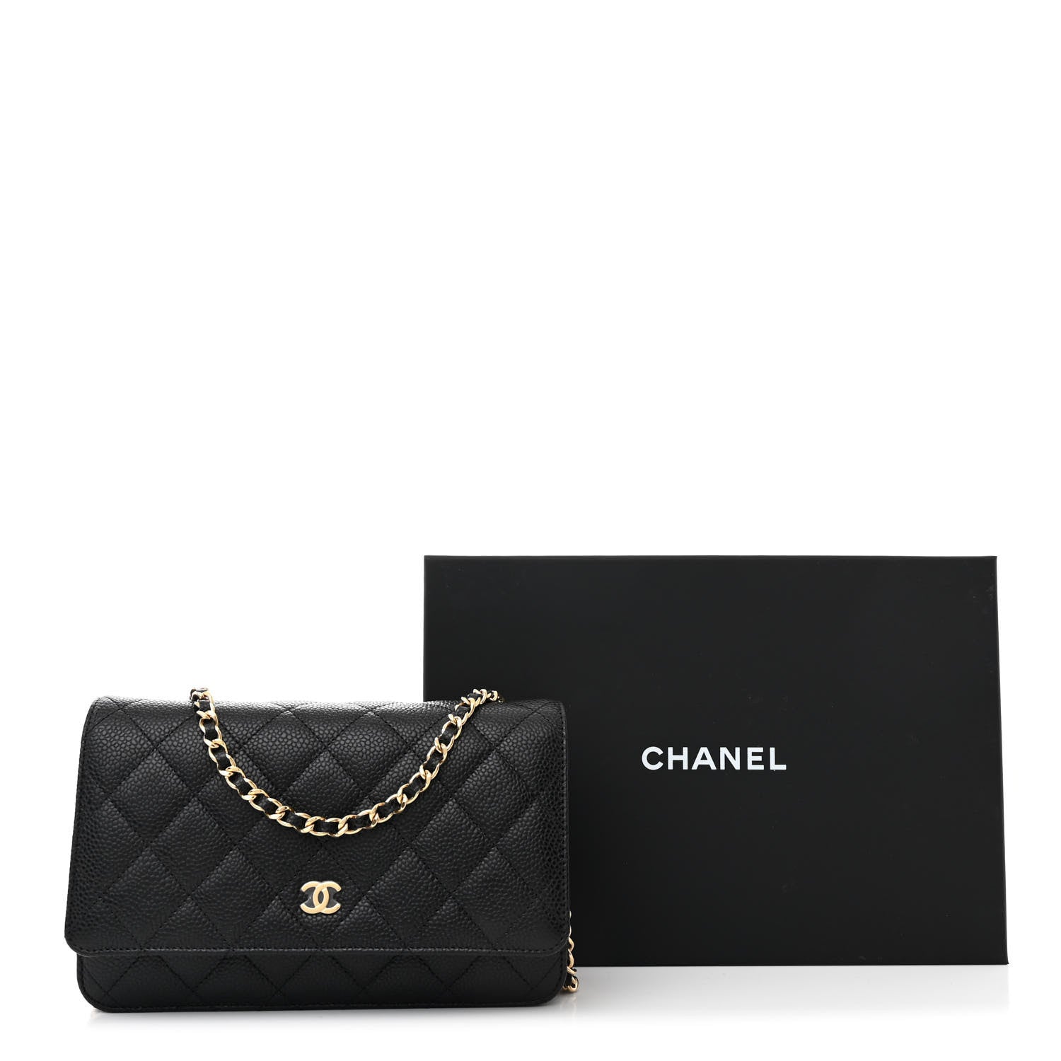 Chanel Caviar Quilted Wallet on Chain WOC Black 12 of 12