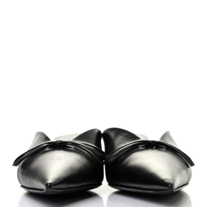 Balenciaga Goatskin Pointed Toe Knife Mules 38 Black 2 of 8