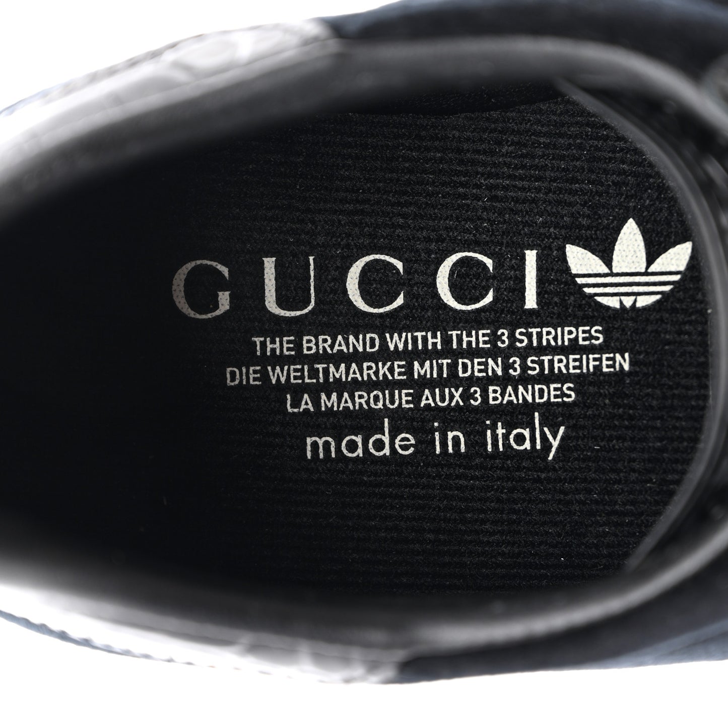 X ADIDAS Velvet Crocodile Embossed Gazelle Wedge Sneakers 40.5 Black