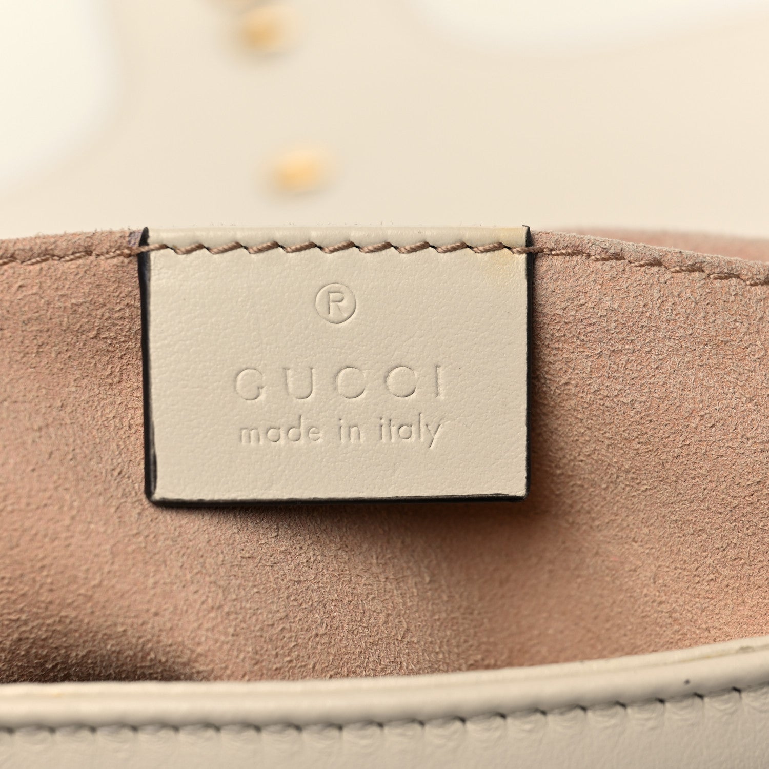 Gucci Calfskin Matelasse Mini GG Marmont Shoulder Bag White 5 of 11