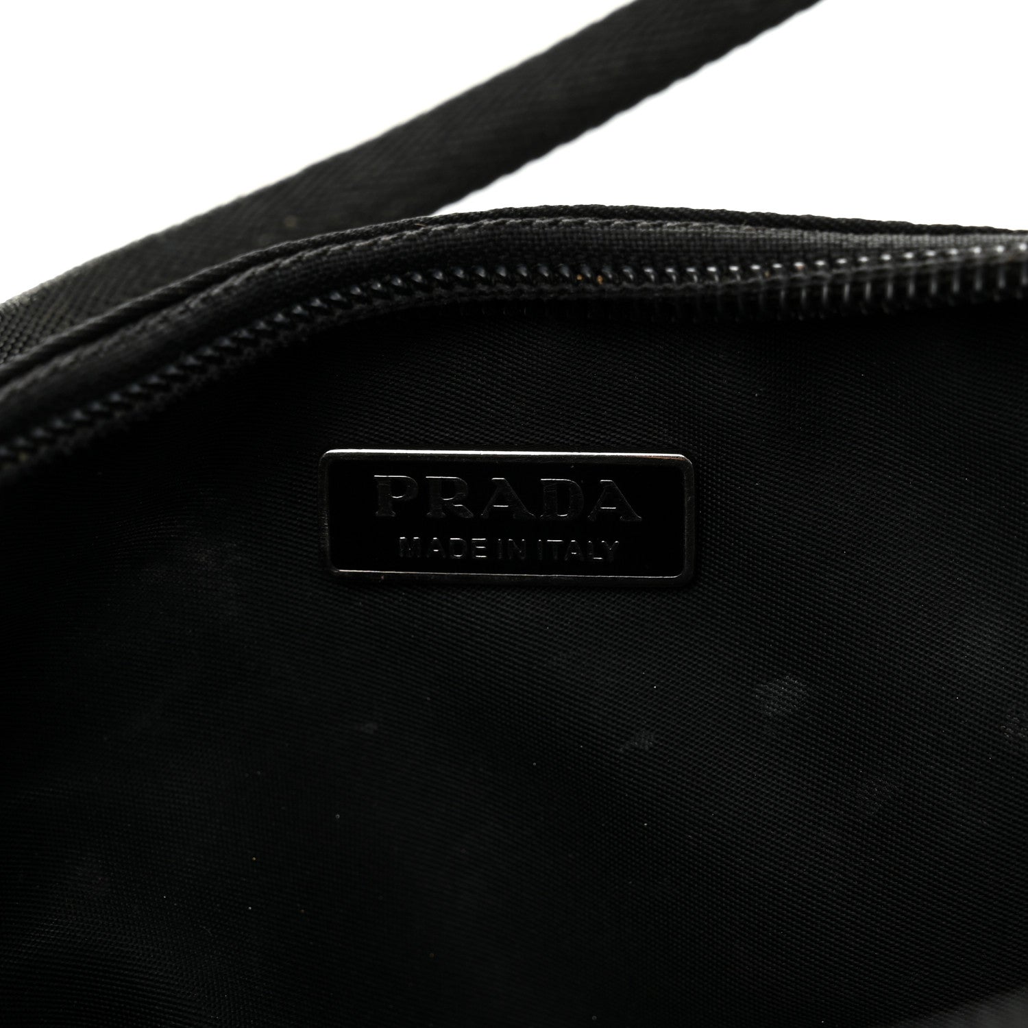 Prada Tessuto Nylon Pochette Bag Black 6 of 11