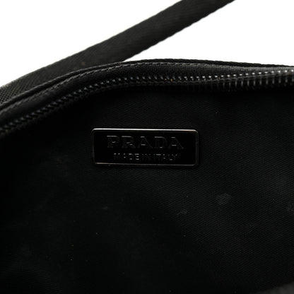 Prada Tessuto Nylon Pochette Bag Black 6 of 11