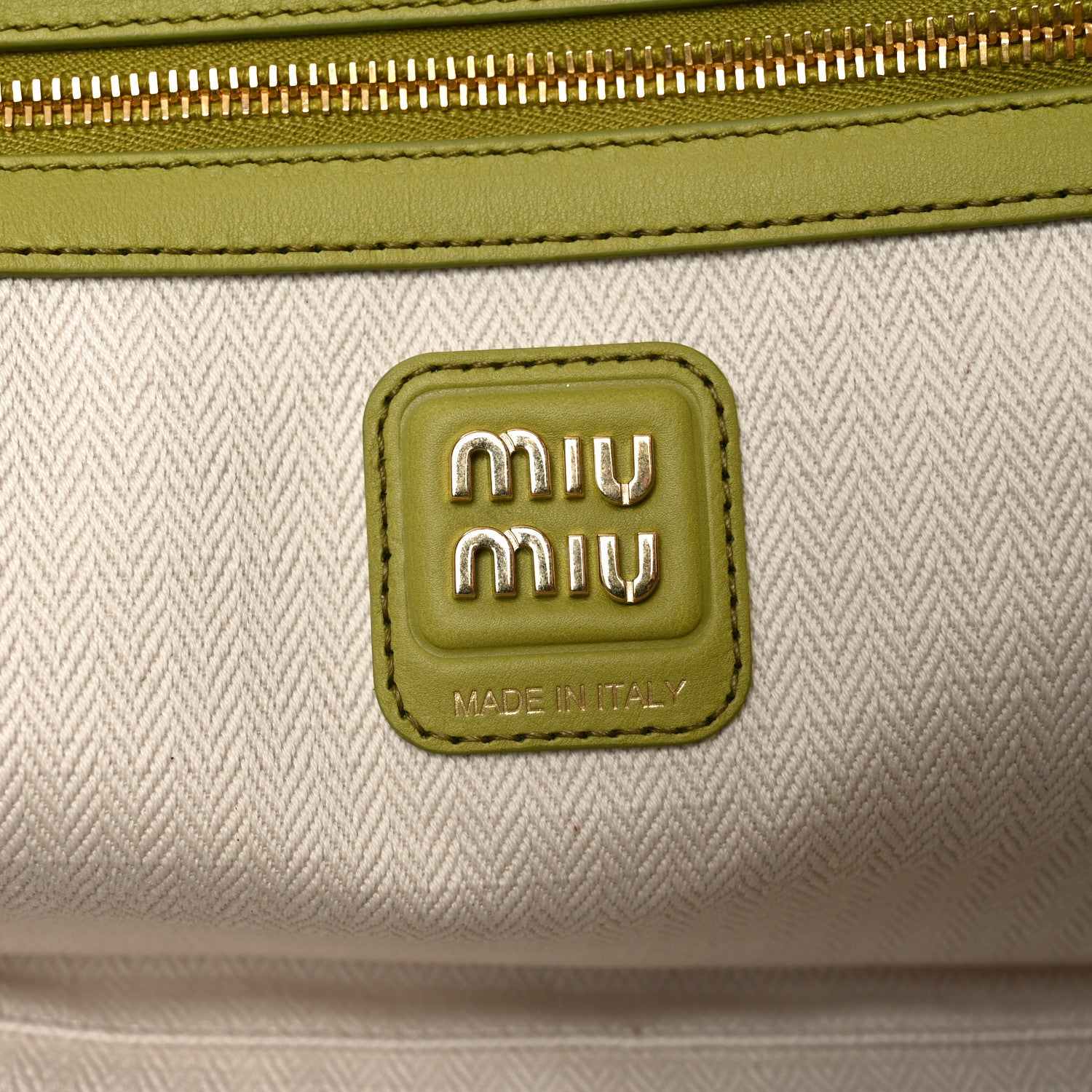 Miu Miu Soft Calf Softy Large Beau Top Handle Bag Edera 6 of 9