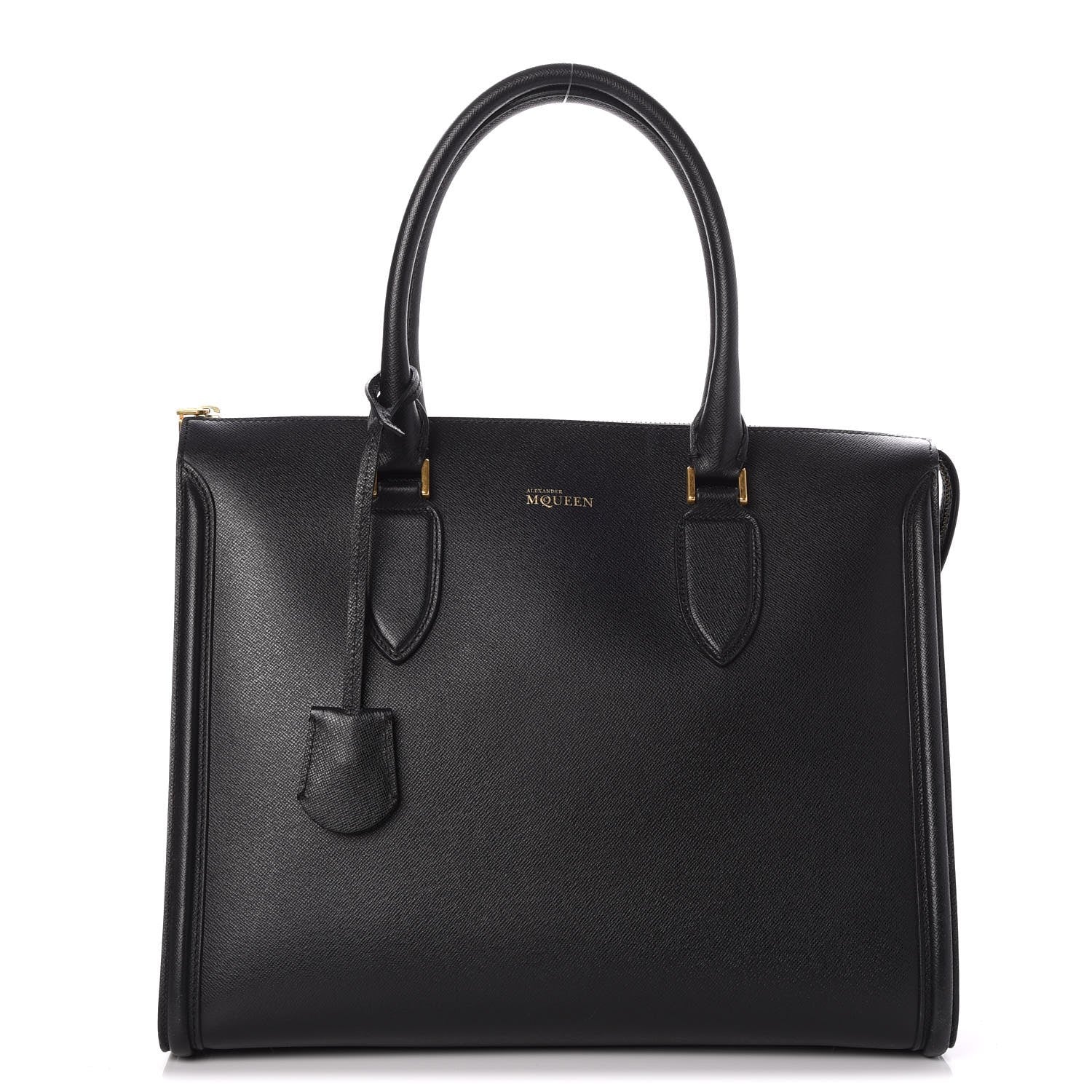 Alexander McQueen Saffiano Heroine Tote Black 1 of 7