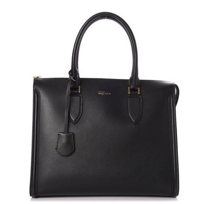 Alexander McQueen Saffiano Heroine Tote Black 1 of 7