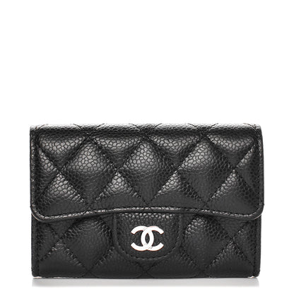 Chanel Caviar Quilted Flap Card Holder Black 1 of 8