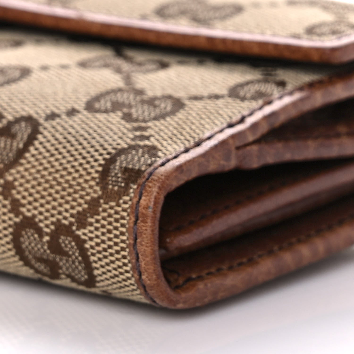 Gucci Monogram GG Continental Wallet Natural 11 of 14