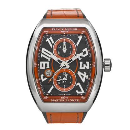 Franck Muller Stainless Steel Alligator 45mm Vanguard Master Banker Automatic Watch Black V45MBSCDTACOR 1 of 4