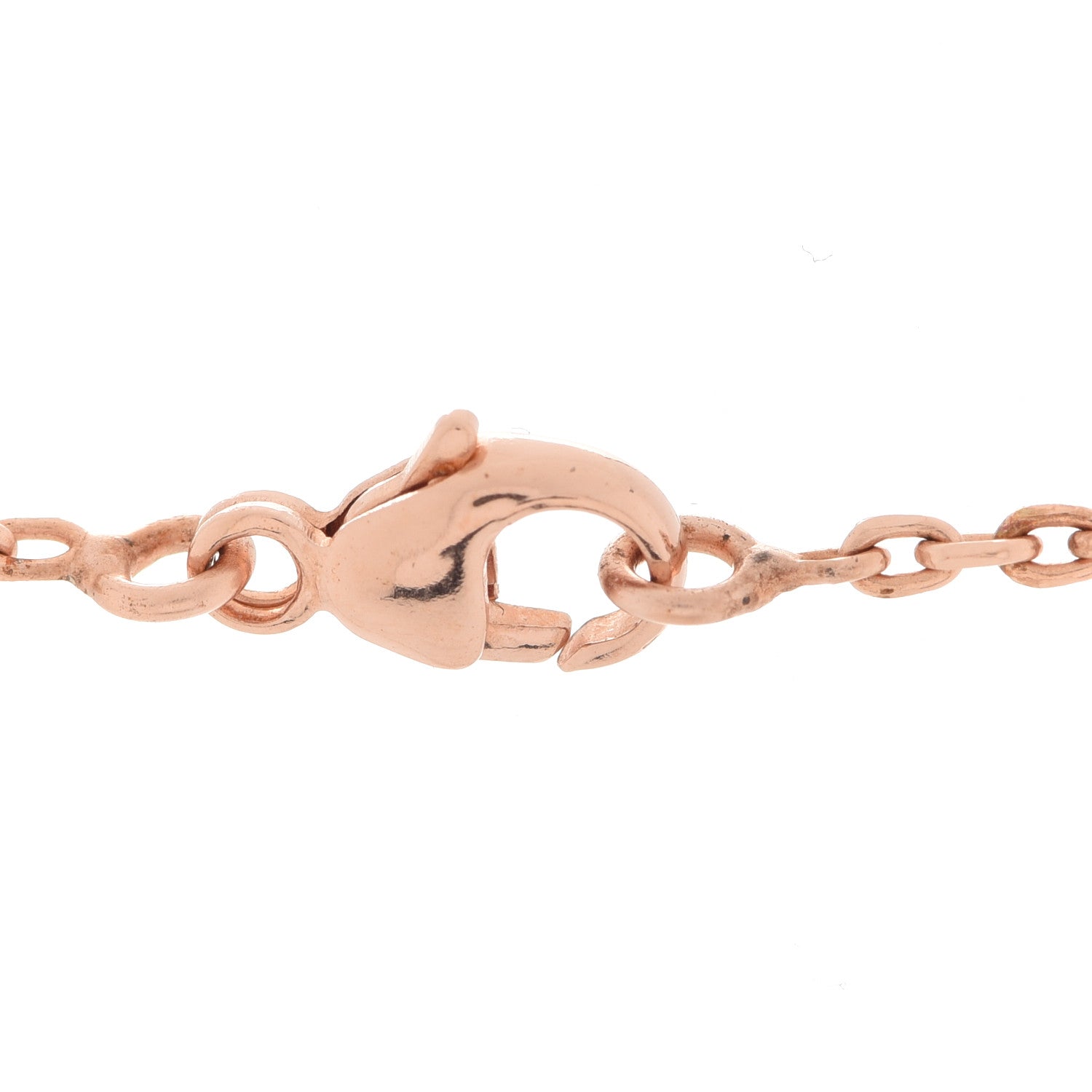 Hermes Lacquered Rose Gold Pop H Pendant Necklace Marron Glace 6 of 6