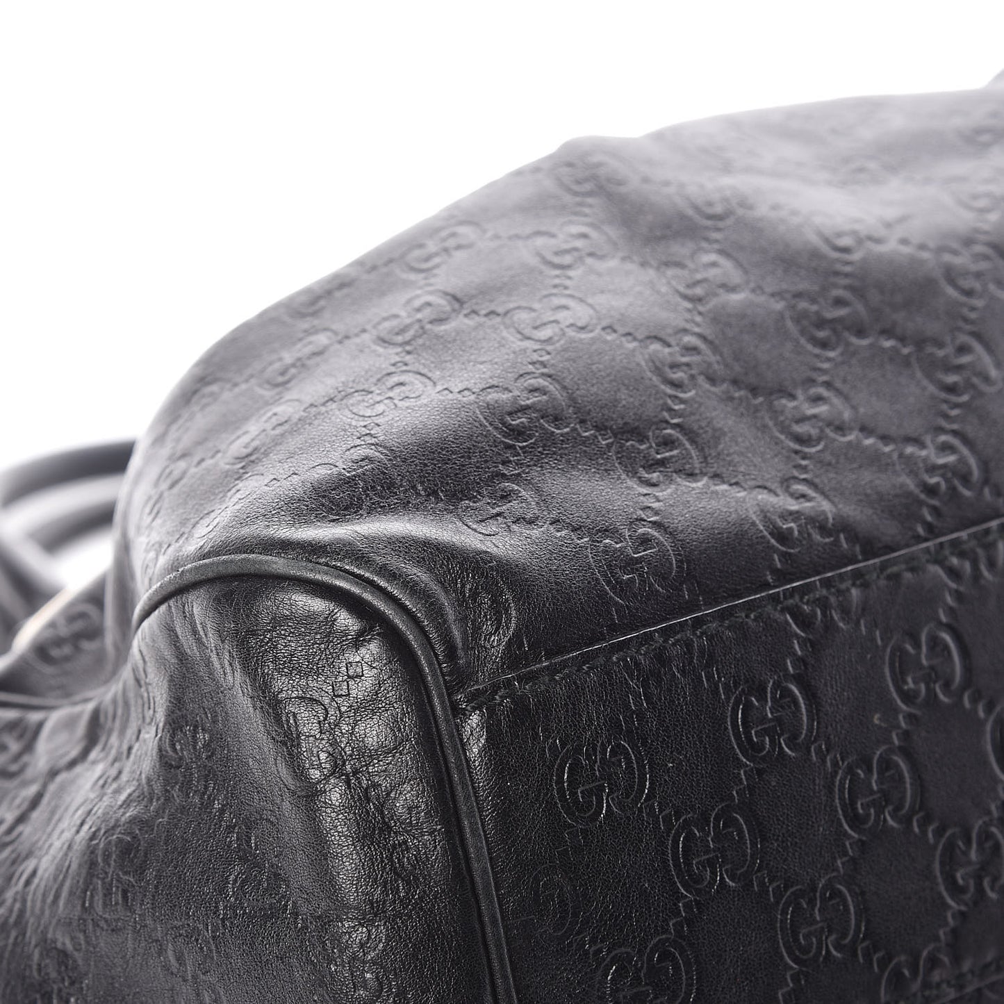 Guccissima Medium Sukey Tote Black