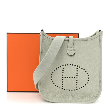Hermes Taurillon Clemence Amazone Evelyne TPM Gris Neve 9 of 9