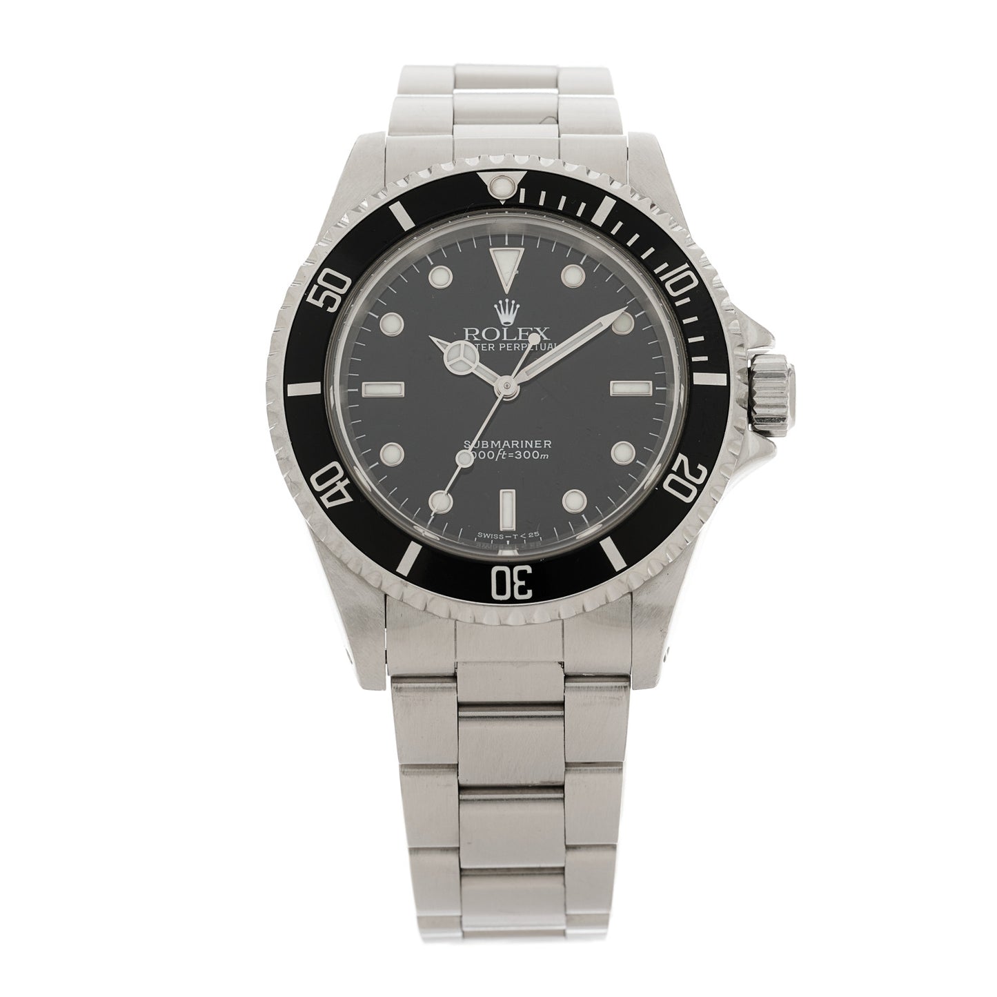 Stainless Steel 40mm Oyster Perpetual Submariner Watch Black 14060