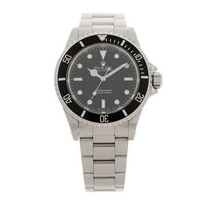 Rolex Stainless Steel 40mm Oyster Perpetual Submariner Watch Black 14060 1 of 4