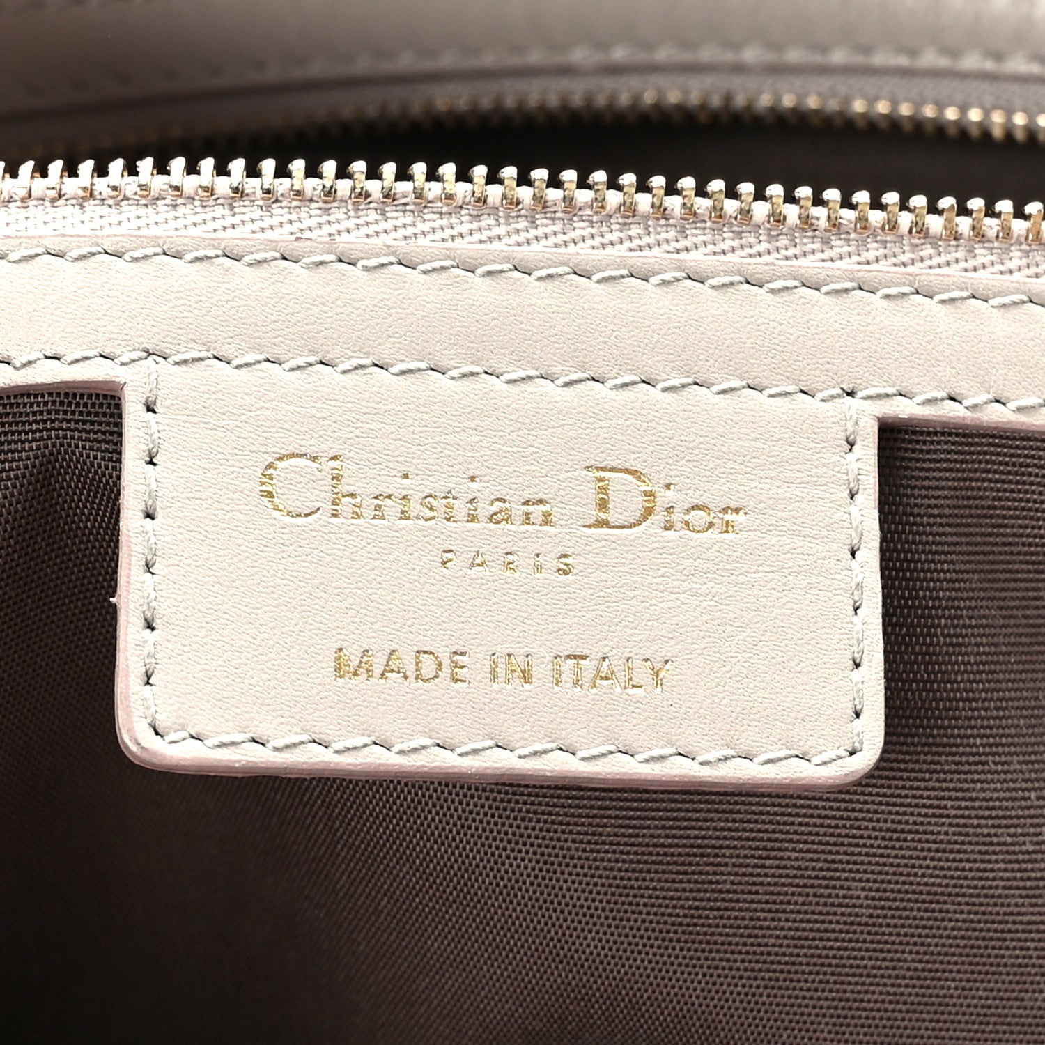 Christian Dior Coated Canvas Cannage Small Panarea Tote Grey 6 of 11