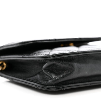 Chanel Lambskin Quilted CC Enamel Mini Belt Bag Black 10 of 12