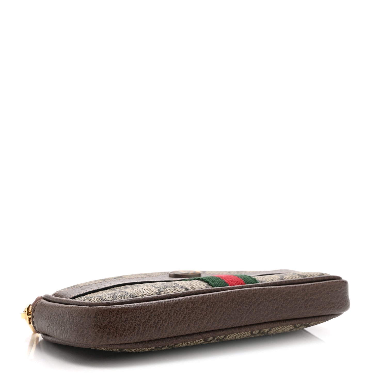 GG Supreme Monogram Ophidia Belted iPhone Case 85 34 Dark Brown