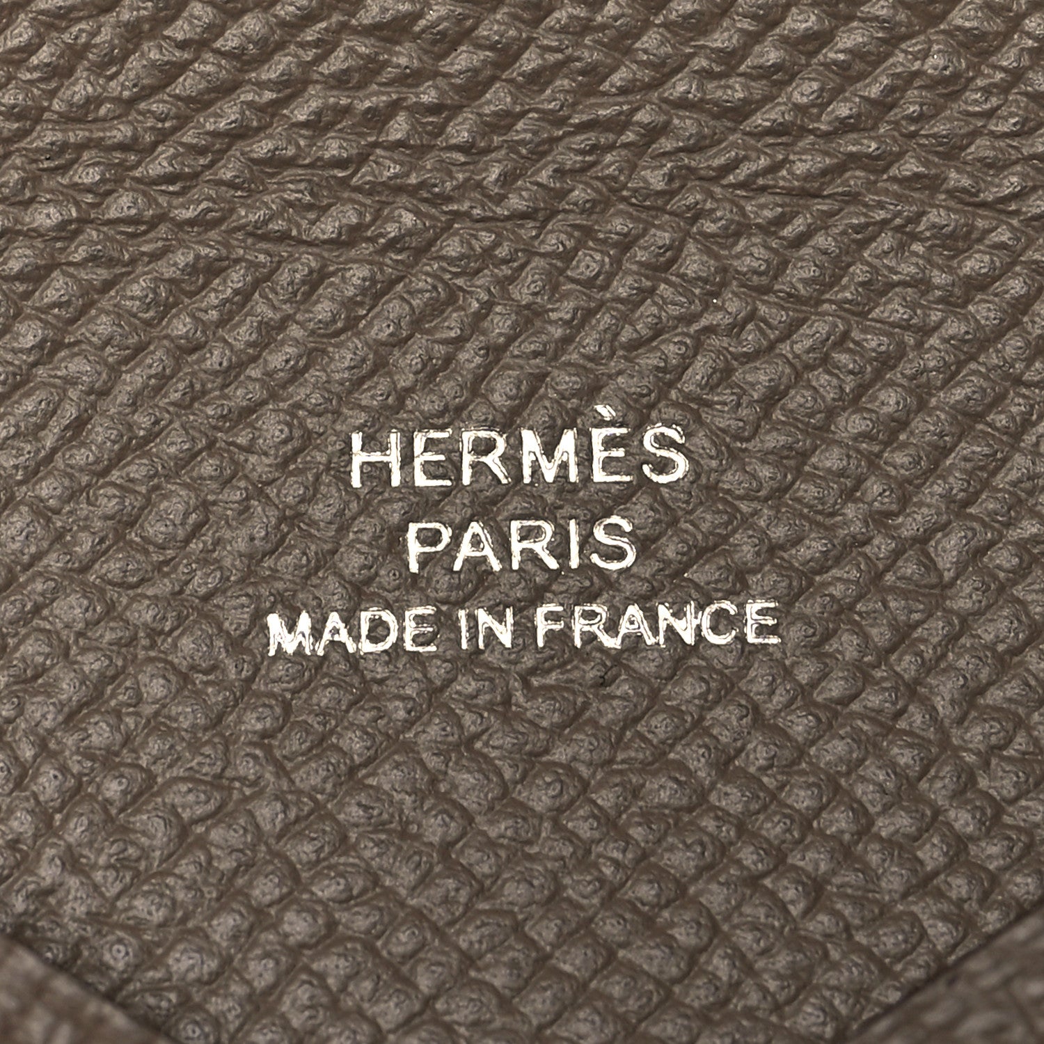 Hermes Epsom Calvi Card Case Etoupe 8 of 10