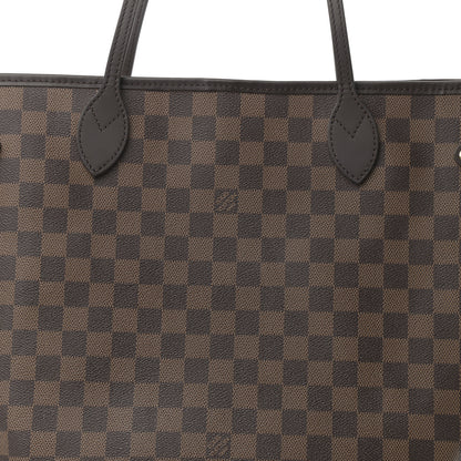 Louis Vuitton Damier Ebene Neo Neverfull MM Rose Ballerine 8 of 10