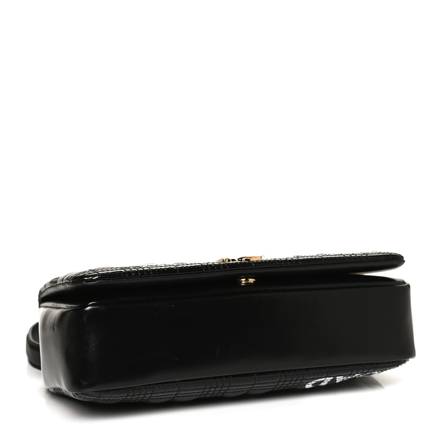 Burberry Patent Quilted Horseferry Print Small Lola Bag Black 4 of 12