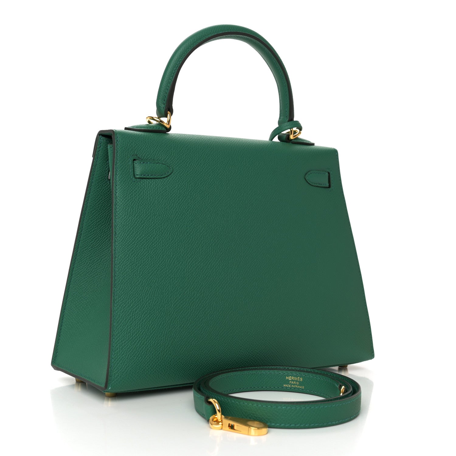 Hermes Epsom Kelly Sellier 25 Vert Vertigo 3 of 11