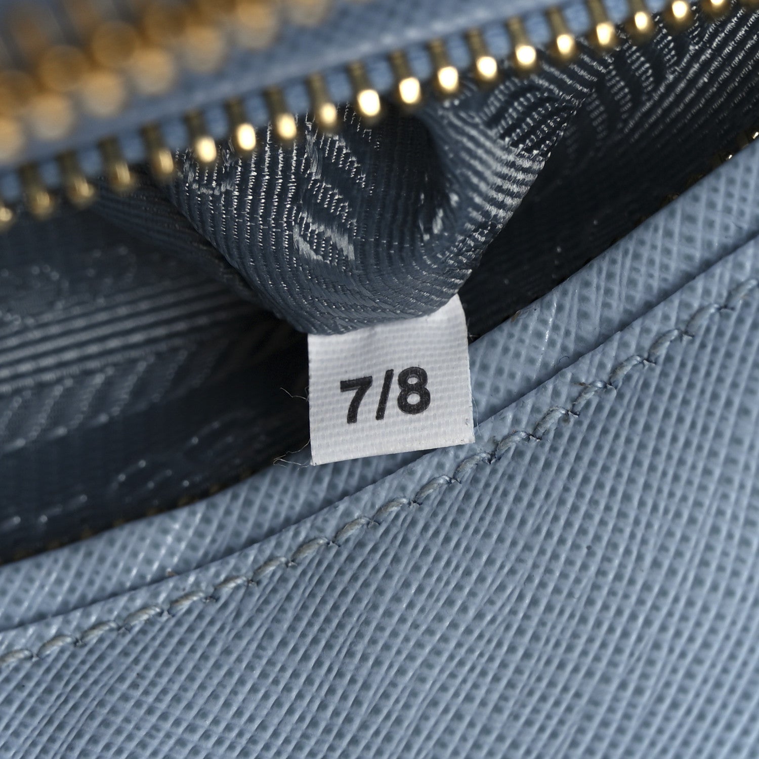 Prada Saffiano Micro Galleria Double Zip Tote Astrale 7 of 11