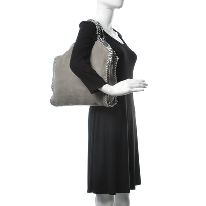 Stella McCartney Shaggy Deer Falabella Fold Over Tote Grey 2 of 9