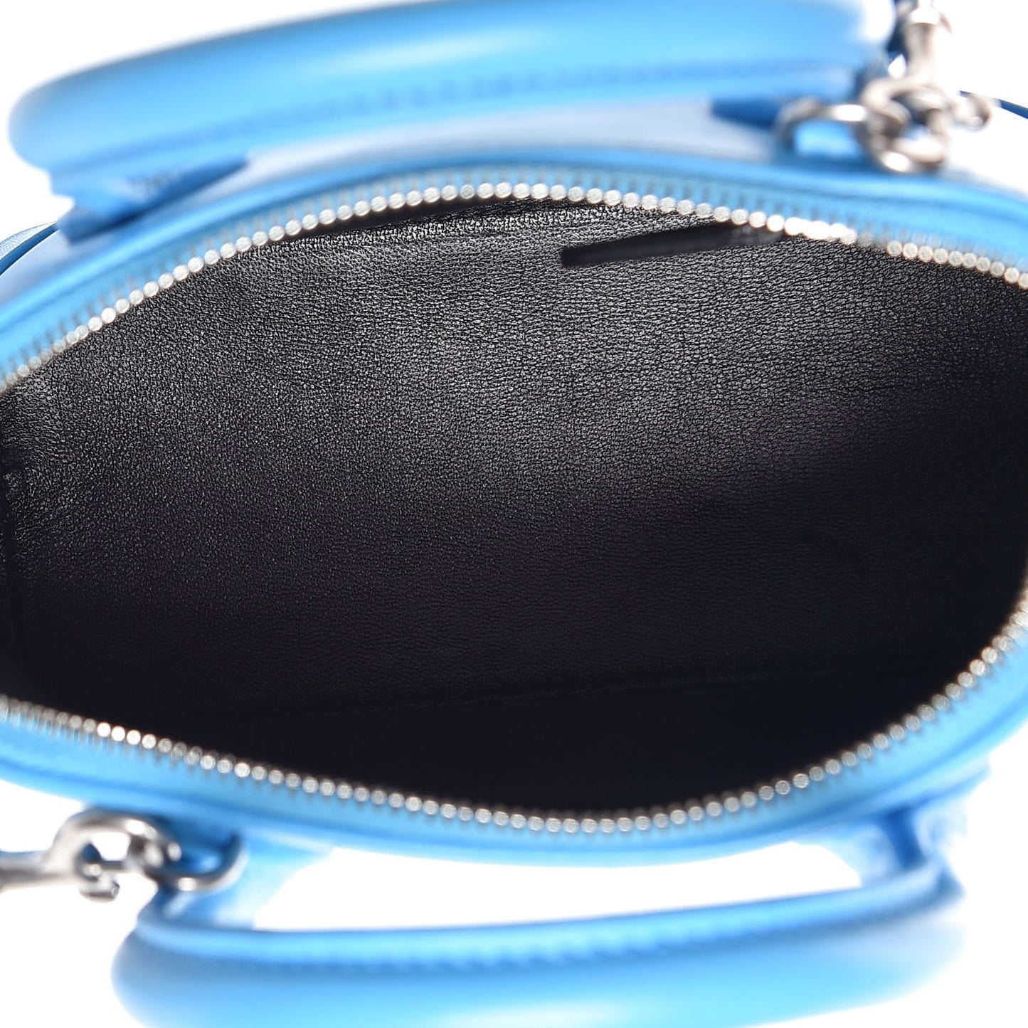 Soft Calfskin Puppy And Kitten XXS Ville Top Handle Bag Bleu Turquoise