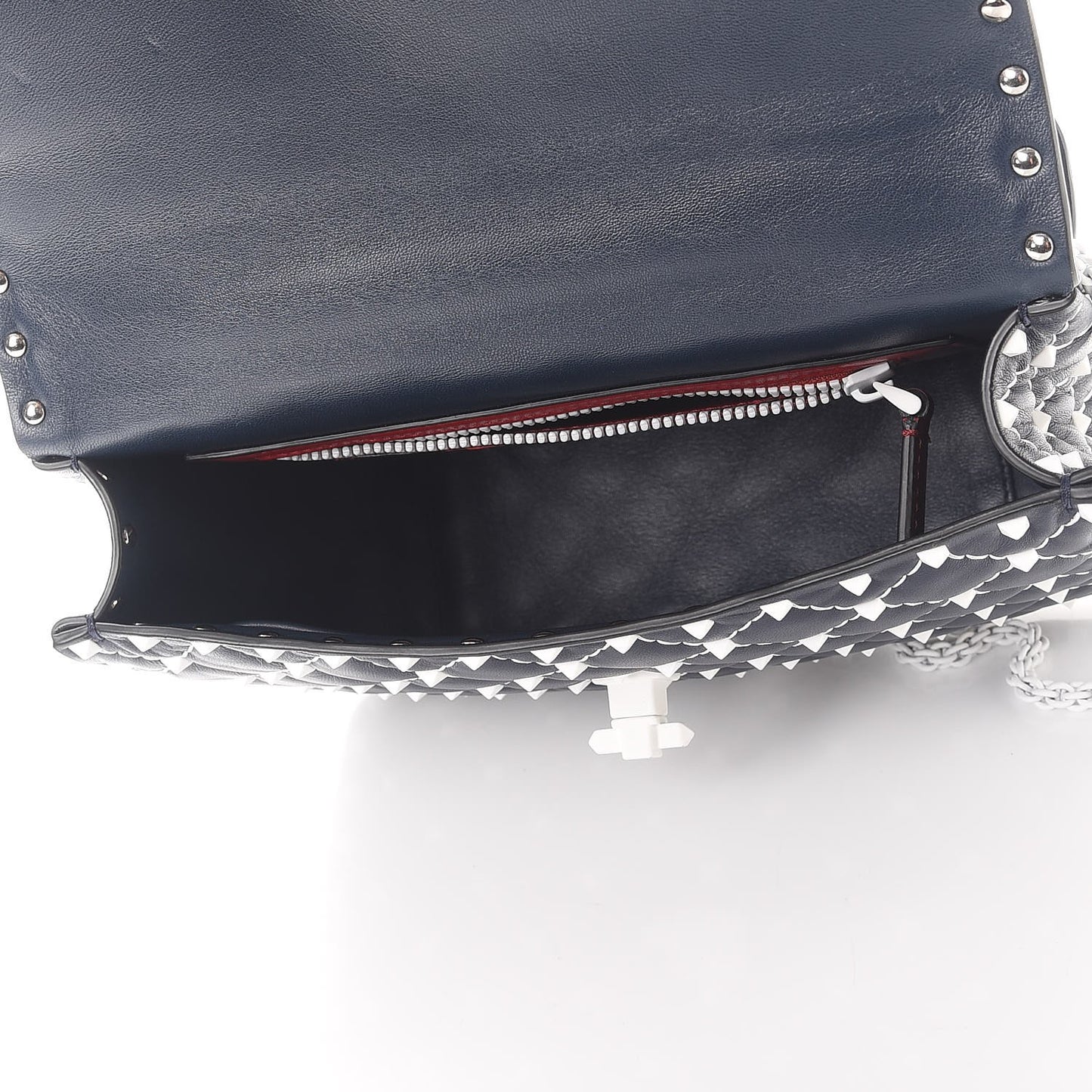 Nappa Medium Free Rockstud Spike Shoulder Bag Marine