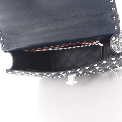 Valentino Garavani Nappa Medium Free Rockstud Spike Shoulder Bag Marine 6 of 8