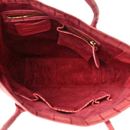 Nancy Gonzalez Crocodile Satchel Light Coral 5 of 12