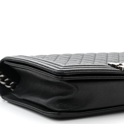 Chanel Caviar Quilted New Medium Boy Flap Black 9 of 11