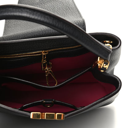 Louis Vuitton Taurillon Capucines BB Black 5 of 8