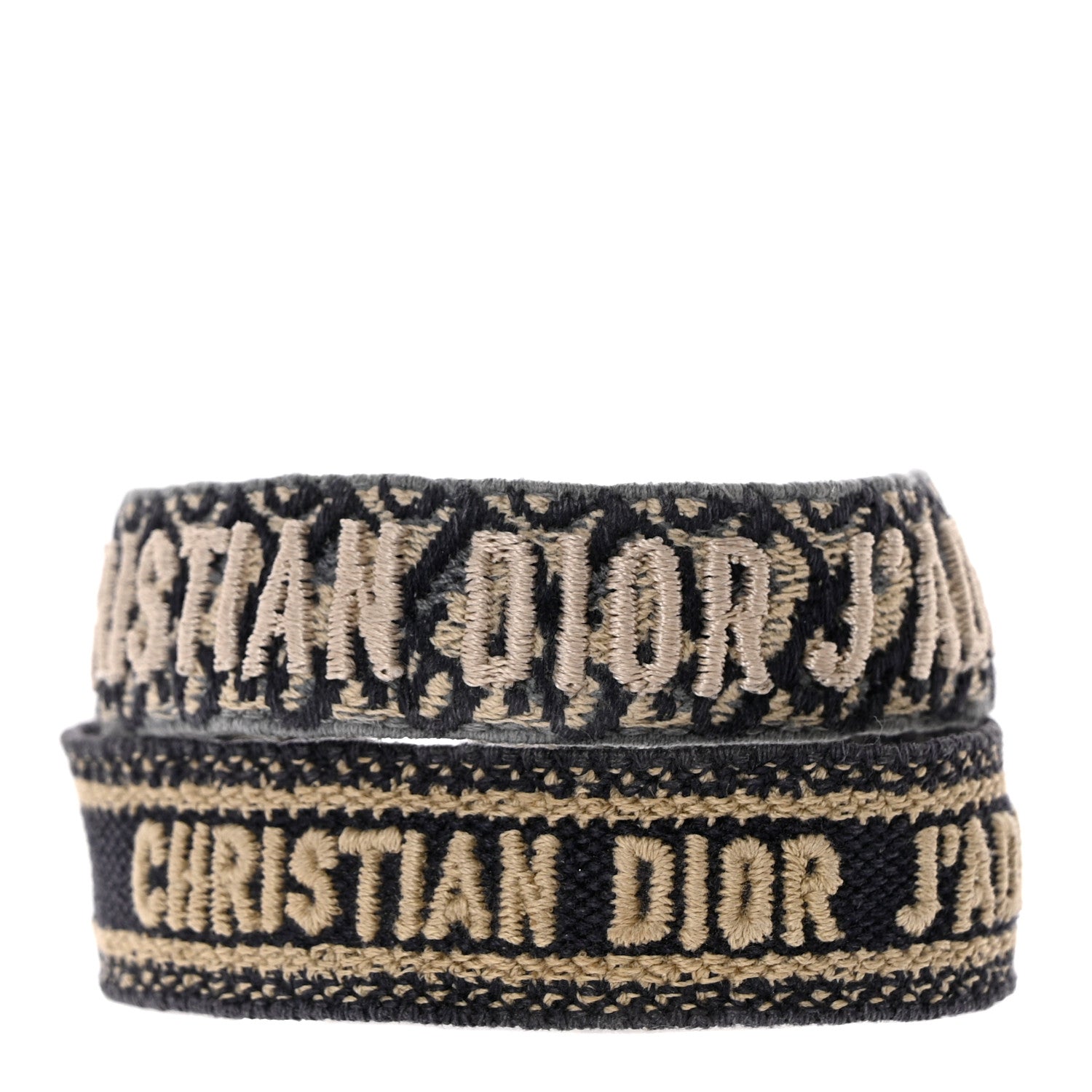 Christian Dior Woven Cotton J'Adior Friendship Bracelet Set Navy 1 of 3