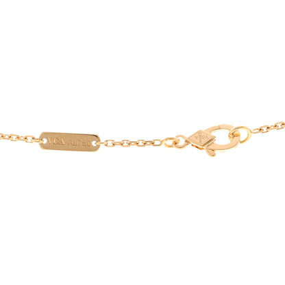 Van Cleef & Arpels 18K Yellow Gold Mother of Pearl Vintage Alhambra Pendant Necklace 4 of 6