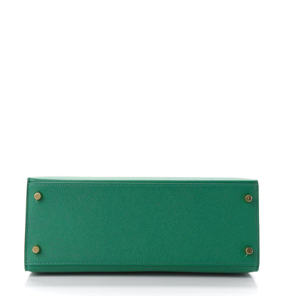Hermes Epsom Kelly Sellier 28 Vert Vertigo 10 of 38