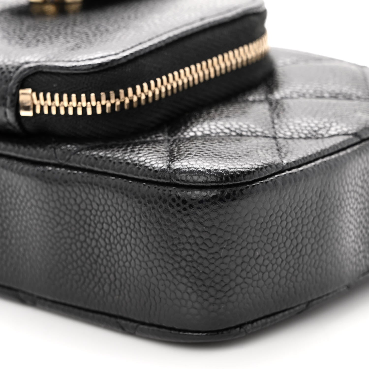 Chanel Caviar Quilted Business Affinity Phone Holder With Chain Black 11 of 11