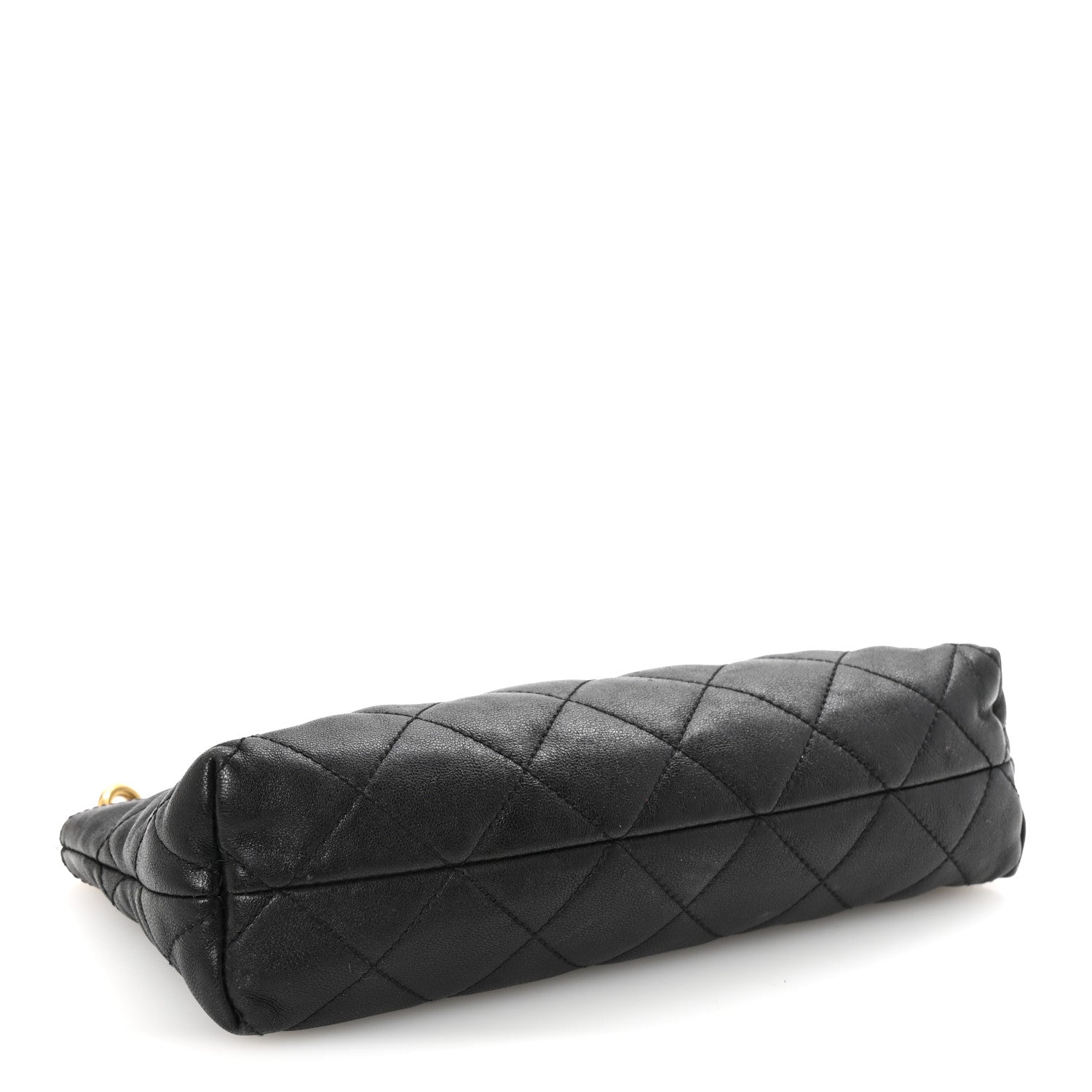Saint Laurent Lambskin Quilted Icare Cosmetic Pouch Black 8 of 12