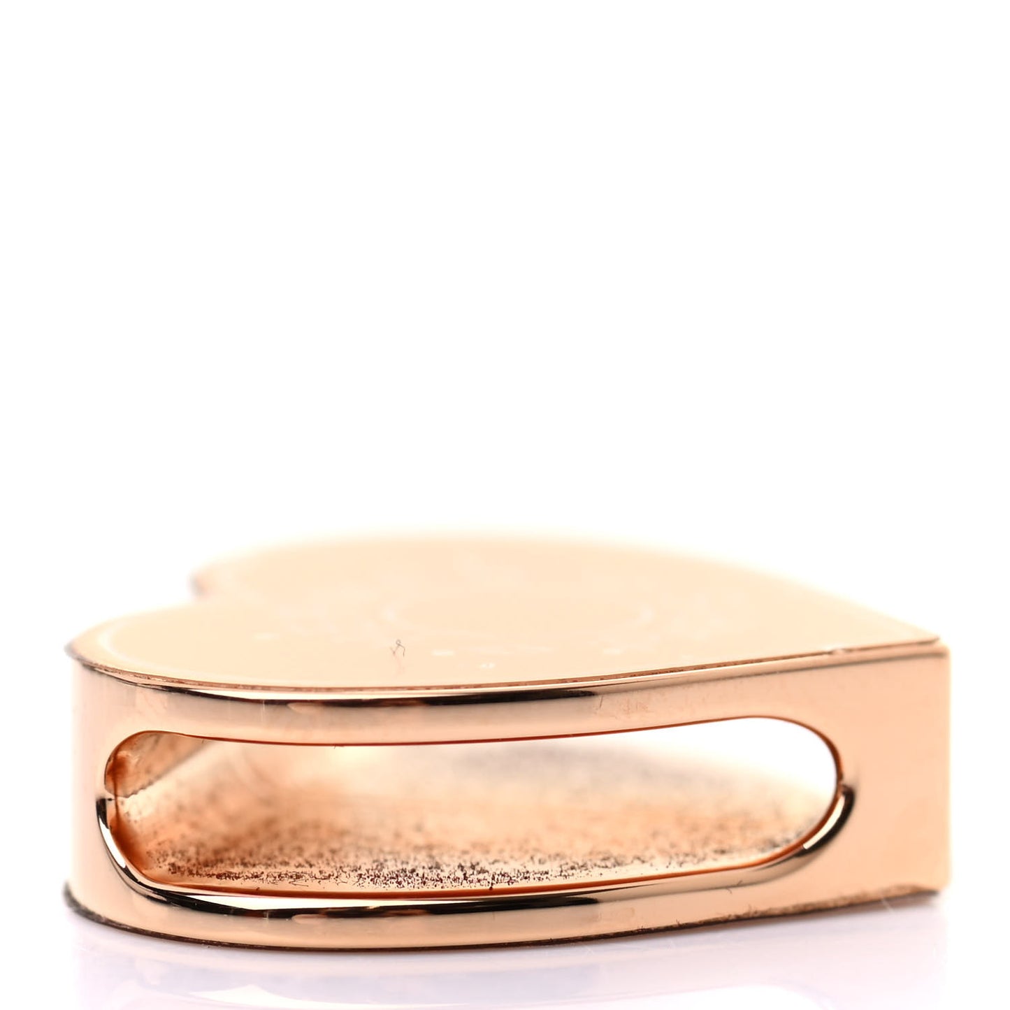 Rose Gold Plated Brass Mini Coeur Twilly Scarf Ring