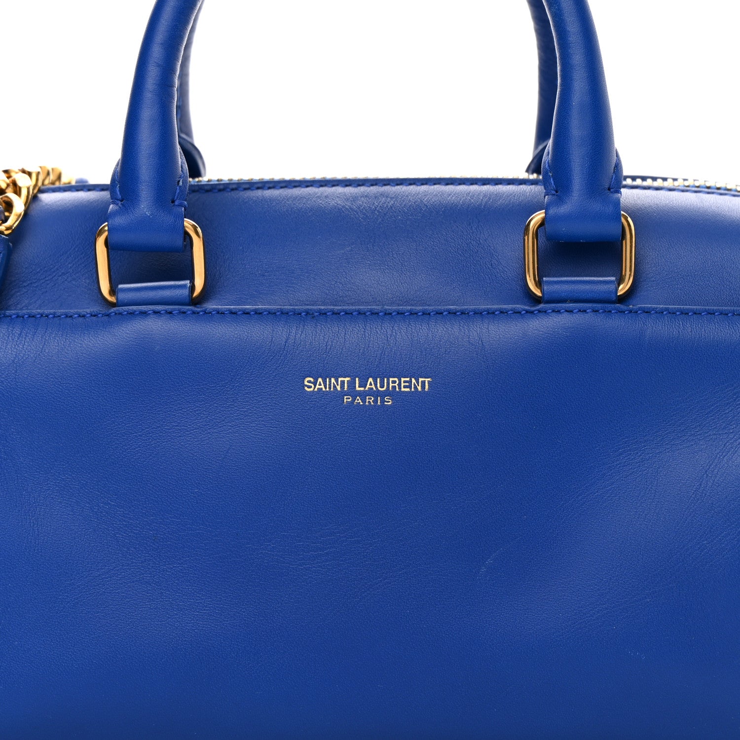 Saint Laurent Calfskin Toy Classic Duffle Blue 8 of 19