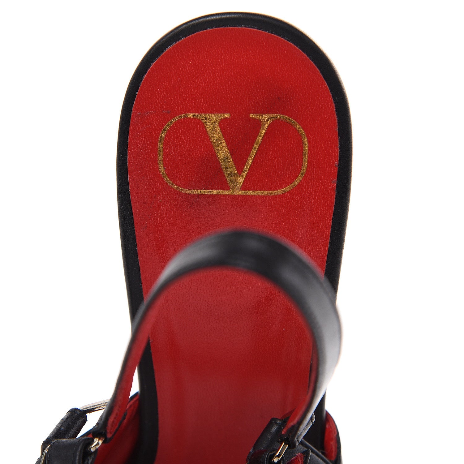 Valentino Garavani Smooth Calfskin Chain Slingback Pumps 39.5 Black 8 of 11
