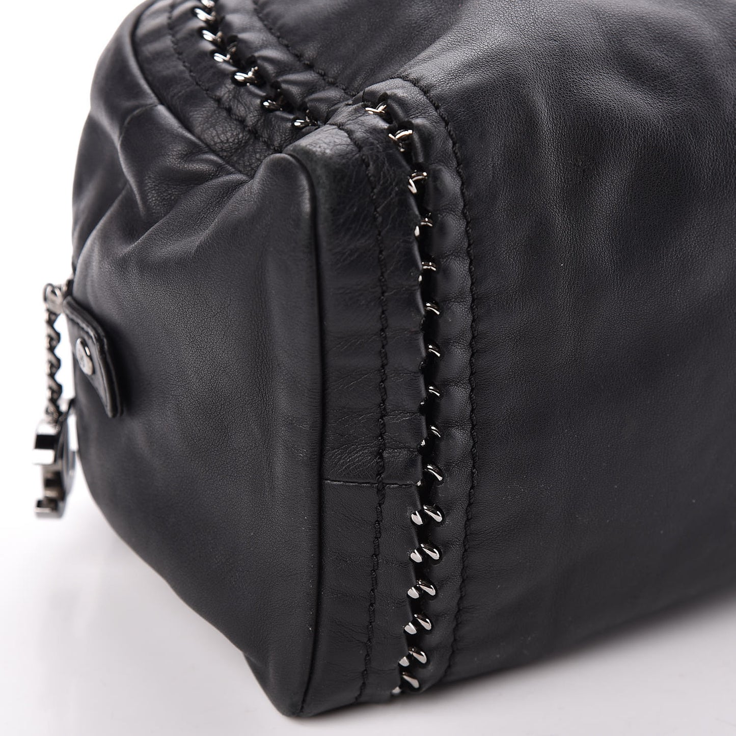 Smooth Calfskin Medium Luxe Ligne Bowler Black
