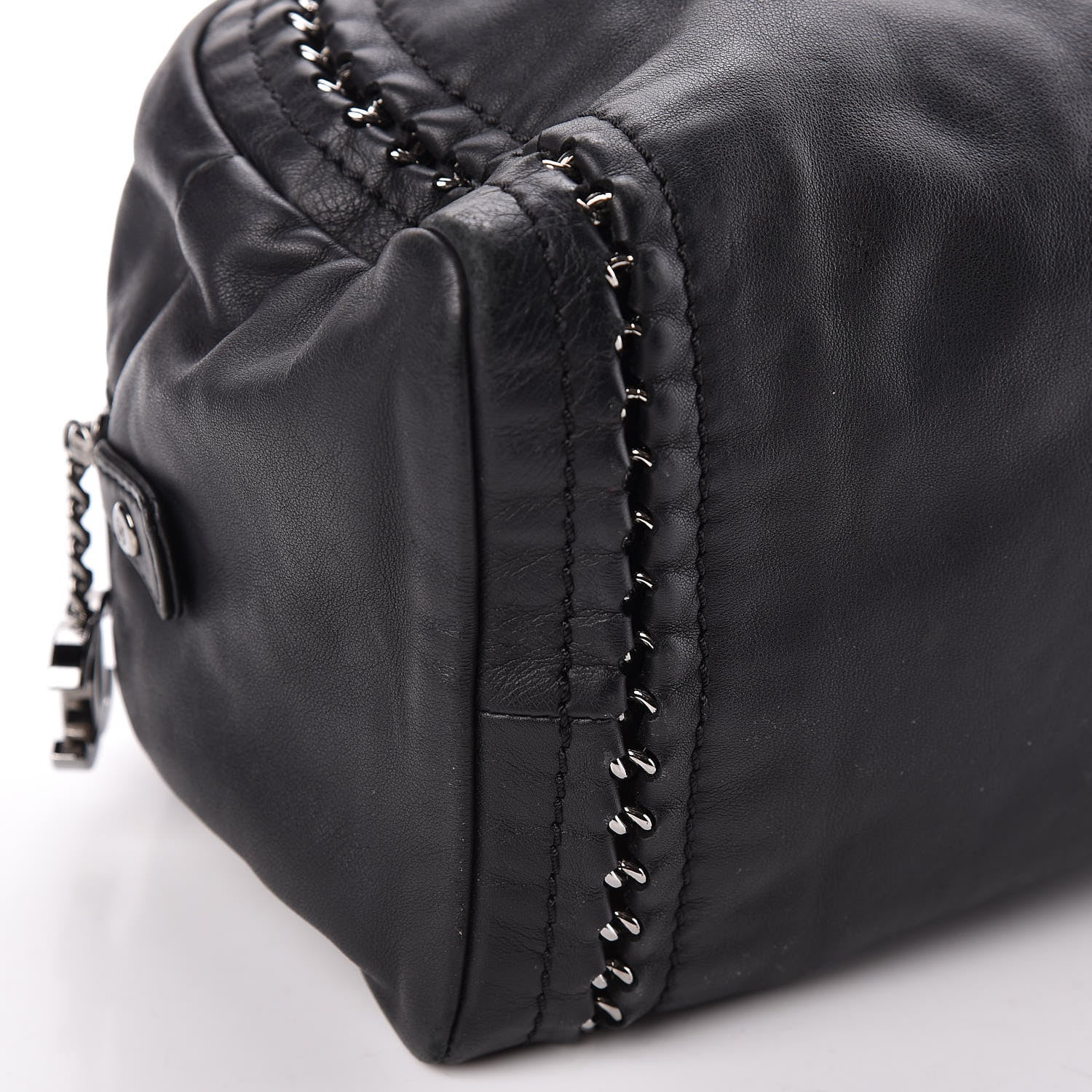 Chanel Smooth Calfskin Medium Luxe Ligne Bowler Black 9 of 11