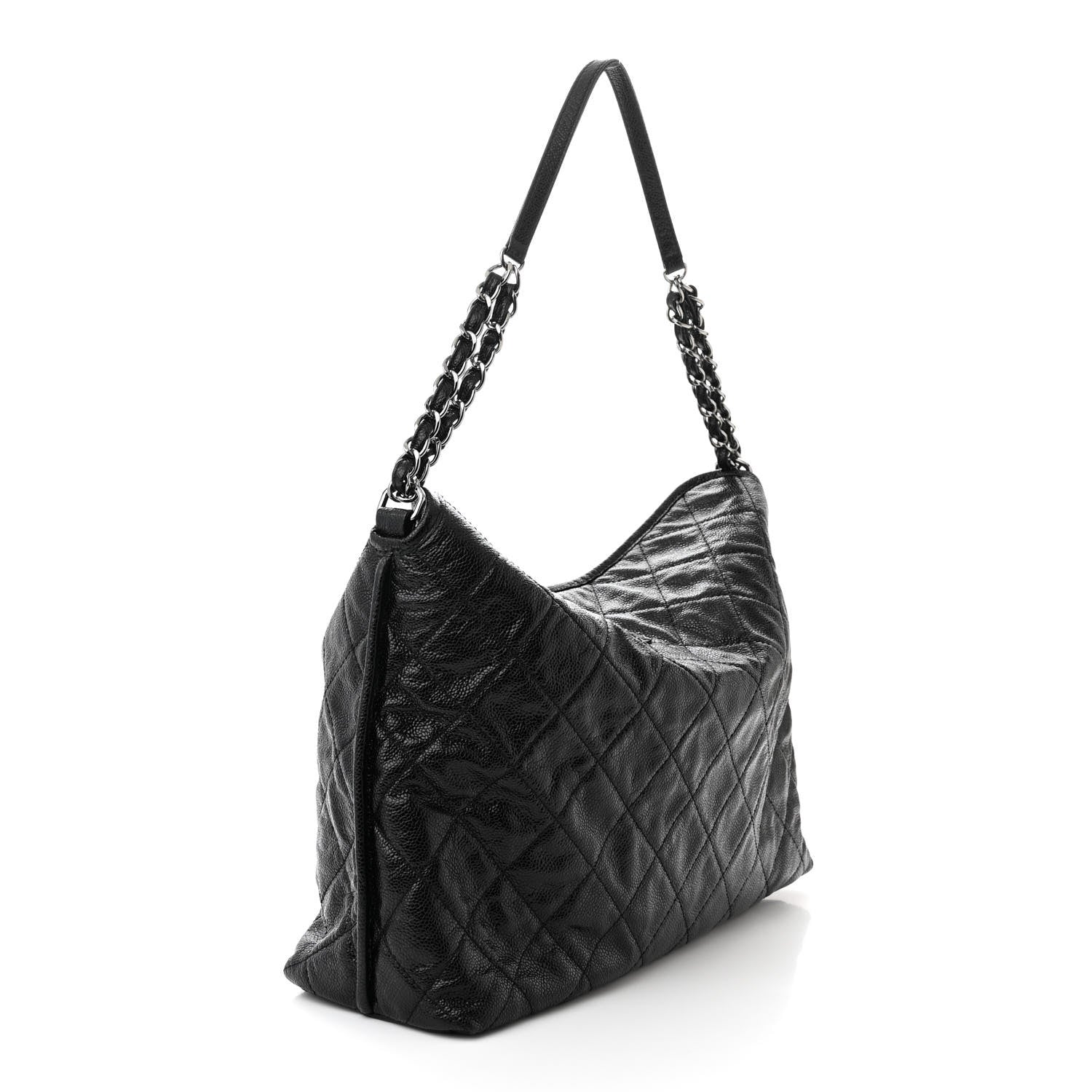 Chanel Caviar Quilted French Riviera Shoulder Bag Black 3 of 10