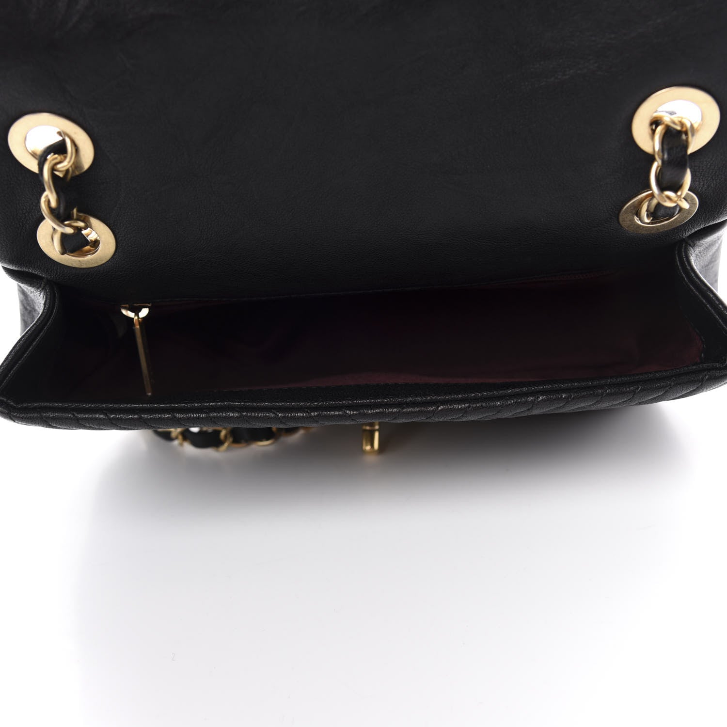 Chanel Calfskin Surpique Chevron Small Flap Black 5 of 11