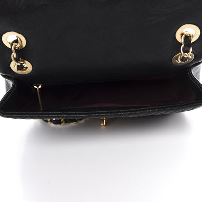 Chanel Calfskin Surpique Chevron Small Flap Black 5 of 11
