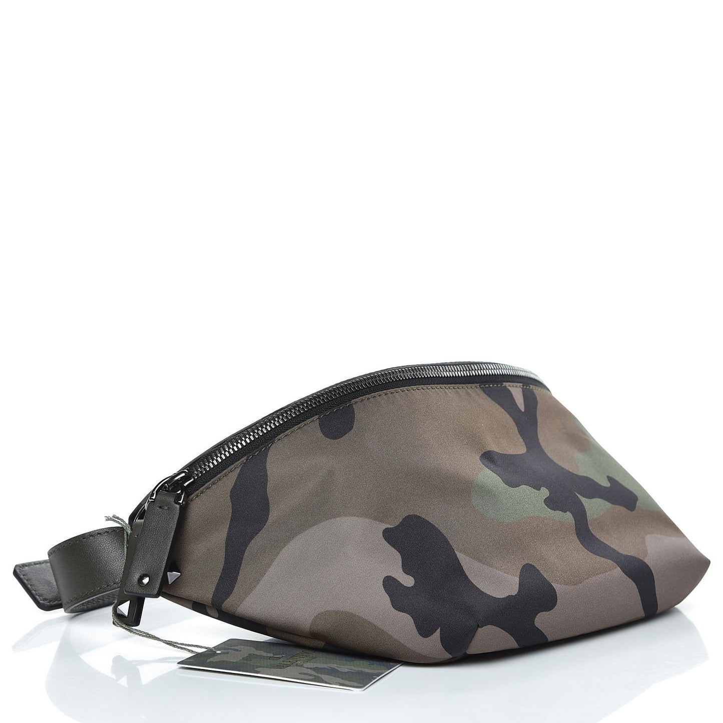 Nylon Nappa Camouflage Belt Bag Army Green