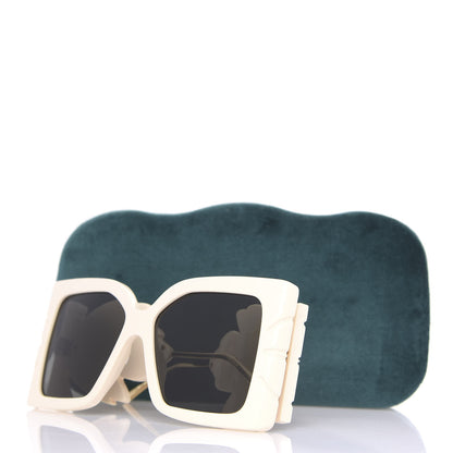 Gucci Acetate Square Frame Wing Sunglasses GG0535S Ivory 7 of 8